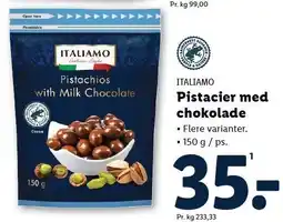 Lidl ITALIAMO Pistacier med chokolade tilbud