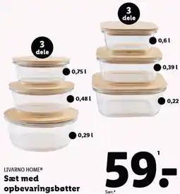 Lidl LIVARNO HOME Sæt med opbevaringsbøtter tilbud