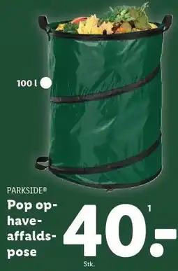 Lidl PARKSIDE Pop op-haveaffaldspose tilbud