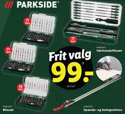 Lidl PARKSIDE Værkstedsfilesæt, Bitssæt eller Spænde- og føringsskinne tilbud