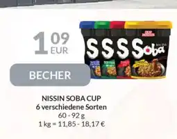 Nielsen's Discount NISSIN SOBA CUP 6 verschiedene Sorten tilbud