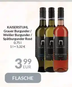 Nielsen's Discount KAISERSTUHL Grauer Burgunder/ Weißer Burgunder/ Spätburgunder Rosé tilbud