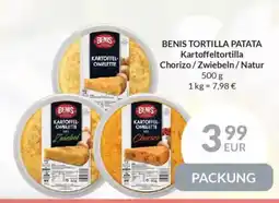 Nielsen's Discount BENIS TORTILLA PATATA Kartoffeltortilla Chorizo/Zwiebeln/Natur tilbud