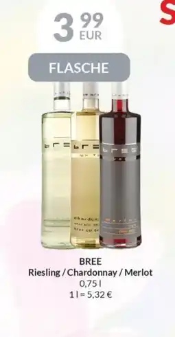 Nielsen's Discount BREE Riesling/Chardonnay / Merlot tilbud