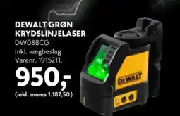 Davidsen DEWALT GRØN KRYDSLINJELASER tilbud