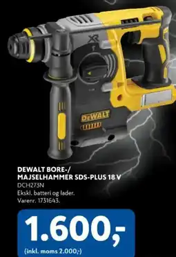 Davidsen DEWALT BORE-/ MAJSELHAMMER SDS-PLUS 18 V tilbud