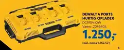 Davidsen DEWALT 4 PORTS HURTIG OPLADER tilbud