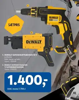 Davidsen 1. DEWALT GIPSSKRUETRÆKKER 18 V tilbud