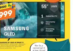 Expert SAMSUNG 55" QLED 4K SMART TV TQ55Q7FAAUXXC Q4 Al Processor 4K Upscaling tilbud