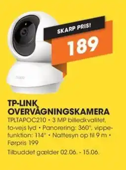 Expert TP-LINK OVERVÅGNINGSKAMERA tilbud