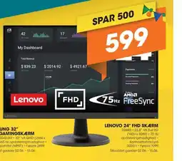Expert LENOVO 24" FHD SKÆRM tilbud