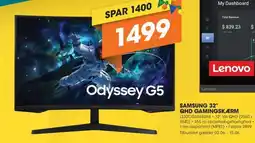 Expert SAMSUNG 32″ QHD GAMINGSKÆRM tilbud