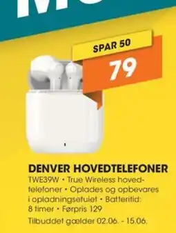 Expert DENVER HOVEDTELEFONER tilbud