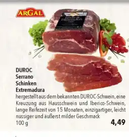 DUROC Serrano Schinken Extremadura