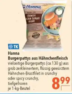 Citti TK Hanna Burgerpattys aus Hähnchenfleisch tilbud