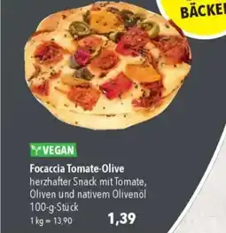 Focaccia Tomate-Olive