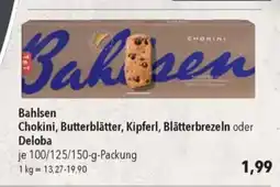 Bahlsen Chokini, Butterblätter, Kipferl, Blätterbrezeln oder Deloba