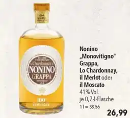 Citti Nonino „Monovitigno" Grappa, Lo Chardonnay, il Merlot oder tilbud