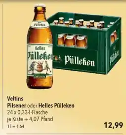Veltins Pilsener oder Helles Pülleken