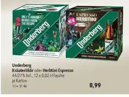 Citti Underberg Kräuterlikör oder Herbtini Espresso tilbud
