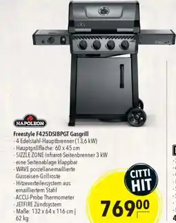 Citti NAPOLEON Freestyle F425DSIBPGT Gasgrill tilbud