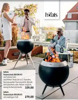 Höfats feuerschale moon 45 mit hohem fuß,