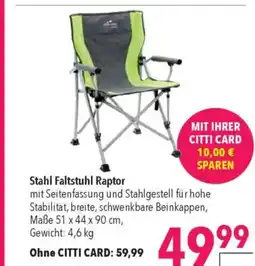 Stahl Faltstuhl Raptor