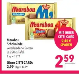 Citti Marabou Mjölkchoklad tilbud