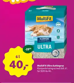 Maxi Zoo MultiFit Ultra kattegrus Klumpende kattegrus tilbud
