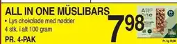 ABC Lavpris ALL IN ONE MÜSLIBARS tilbud