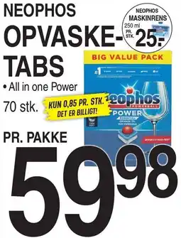 ABC Lavpris NEOPHOS OPVASKE-TABS tilbud
