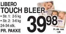 ABC Lavpris LIBERO TOUCH BLEER tilbud