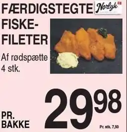 ABC Lavpris FÆRDIGSTEGTE FISKEFILETER tilbud