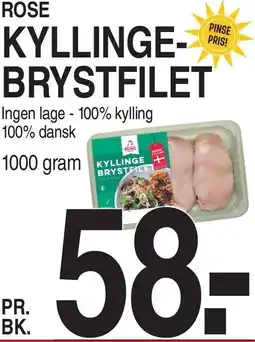ABC Lavpris KYLLINGEBRYSTFILET tilbud