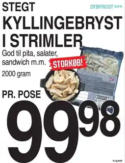 ABC Lavpris STREGT KYLLINGEBRYST I STRIMLER tilbud