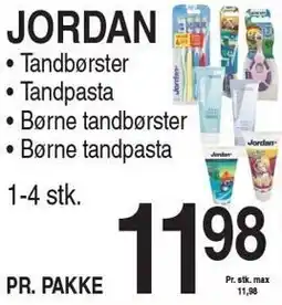 ABC Lavpris JORDAN TANDBØRSTER tilbud
