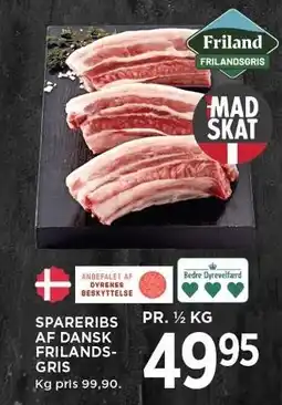 MENY SPARERIBS AF DANSK FRILANDSGRIS 1/2 KG tilbud