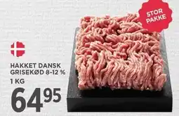 MENY HAKKET DANSK GRISEKØD 1 KG tilbud