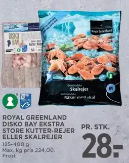 MENY ROYAL GREENLAND DISKO BAY EKSTRA STORE KUTTER-REJER ELLER SKALREJER tilbud