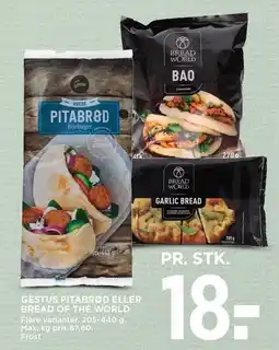 MENY GESTUS PITABRØD ELLER BREAD OF THE WORLD tilbud