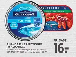 MENY AMANDA ELLER GLYNGØRE FISKEMARKED tilbud