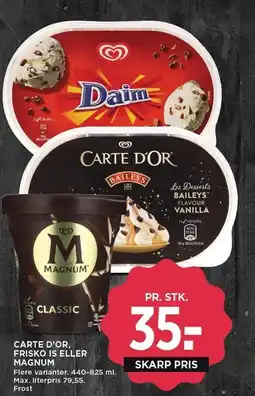MENY CARTE D'OR FRISKO IS ELLER MAGNUM tilbud