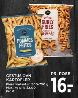 MENY GESTUS OVNKARTOFLER tilbud