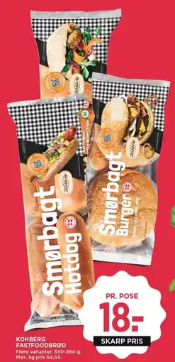 MENY KOHBERG FASTFOODBRØD tilbud