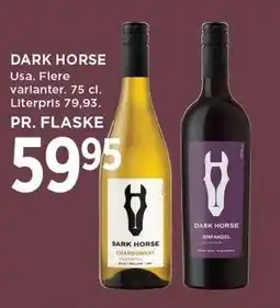 MENY DARK HORSE tilbud