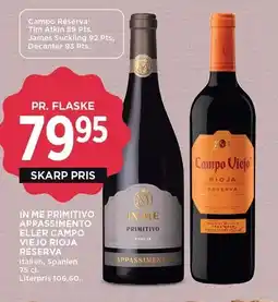 MENY RØDVIN 75 cl tilbud