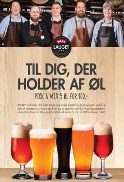 MENY TIL DIG, DER HOLDER AF ØL - PICK & MIX 5 ØL tilbud