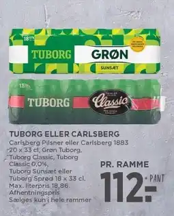 MENY TUBORG ELLER CARLSBERG tilbud