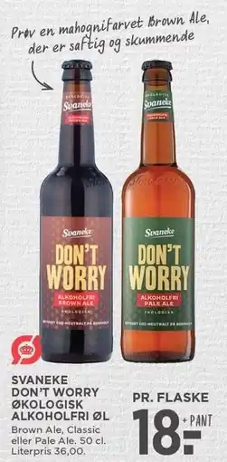 MENY SVANEKE DON'T WORRY ØKOLOGISK ALKOHOLFRI ØL 50 cl tilbud