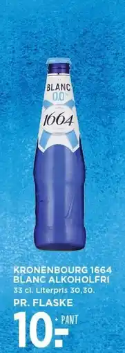 MENY KRONENBOURG 1664 BLANC ALKOHOLFRI 33 cl tilbud